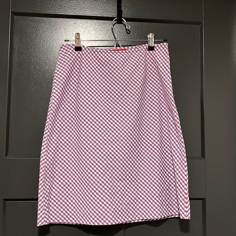 Esprit Purple Gingham Skirt.